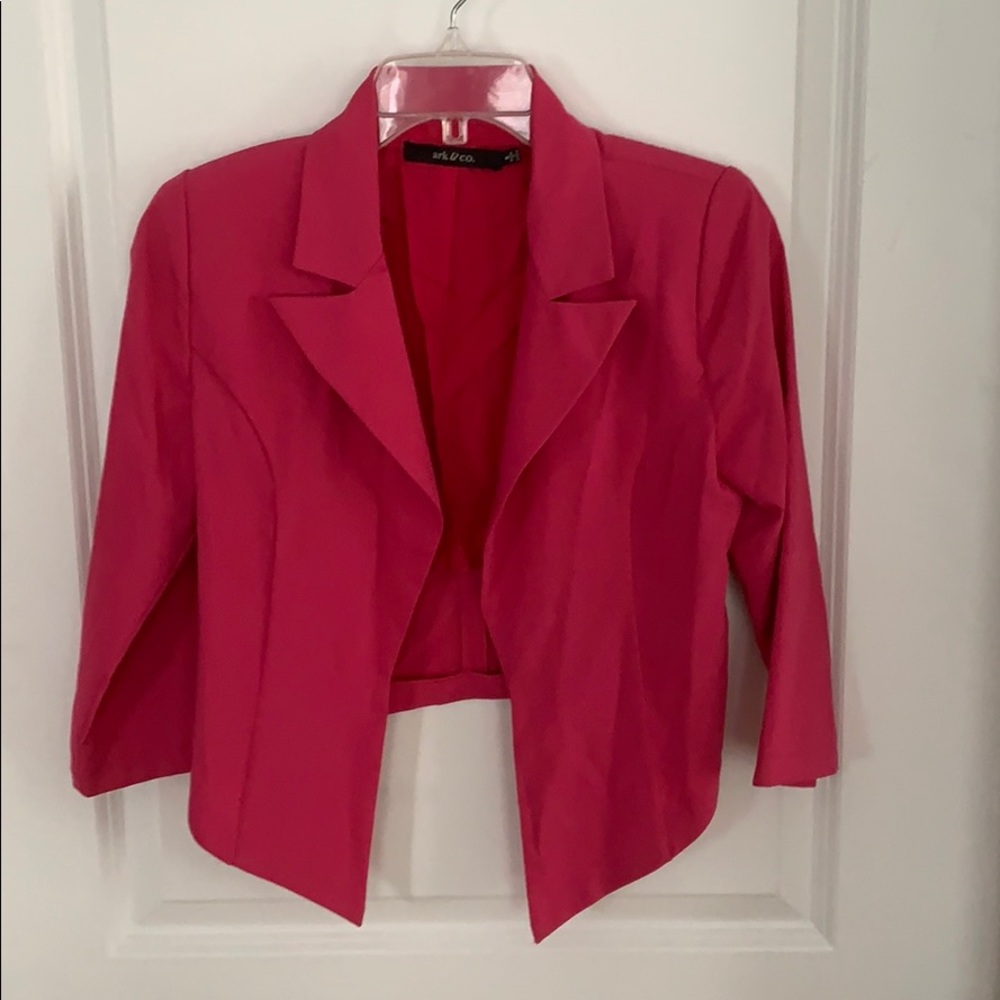 Ark & Co. Pink Cropped Blazer